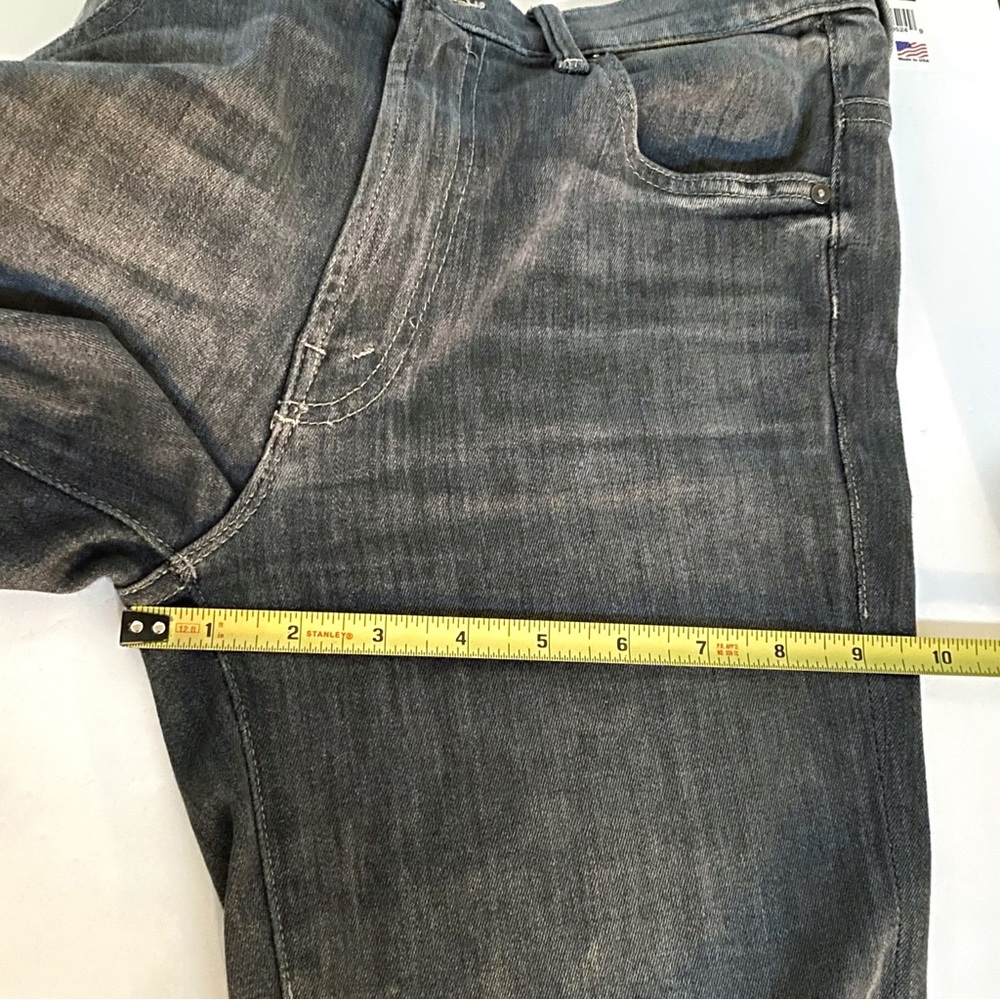 Mother gray black fan the flames insider ankle frey high waisted flare crop jean - Picture 16 of 16